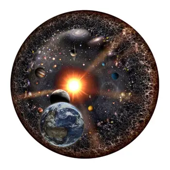 1000 De Bucăți Blocuri Puzzle Rotund Spațiu Univers Circular Puzzle Jucărie Intelectuală