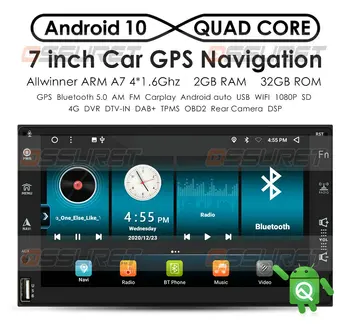 2+32 2 Din Android Radio Auto GPS Bluetooth Audio Stereo WIFI FM USB 2Din Auto Autoradio Pentru VW, Nissan, Hyundai, toyota CR-V KIA 4G