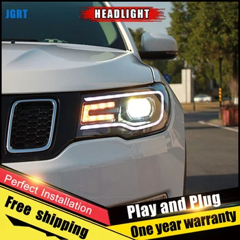 2 BUC Mașină de Stil faruri cu LED-uri pentru Jeep compass 2017-2019 pentru busola lampă de cap Lentilă Fascicul Dublu H7 HID Xenon bi xenon obiectiv