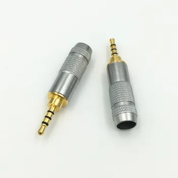 4buc 2.5 mm, 4 Poli Stereo Plug de sex Masculin Coajă de Metal Adaptor de Lipire DIY Conector pentru 6MM Căști Difuzor Cablu Adaptor