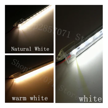 5Pcs 50cm DC12V SMD 5630/5730 LED Rigide, Benzi cu LED-uri de Lumină Bar+pc cover LED Bar tub de Lumină (alb cald / alb rece / Alb Natural