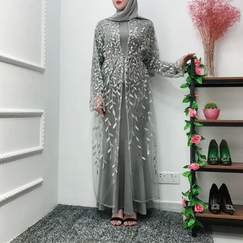 Femeile Dubai Abaya Pentru Femei de Imprimare Foita de Aur Musulman Seara Balului arabă Cardigan Rochie de mari Dimensiuni Modeste Partid Plus Dimensiune Haine
