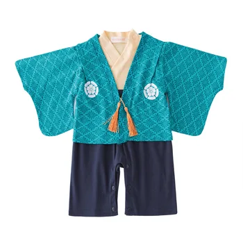 Fetita Salopetă Stil Japonez Fete Kawaii Print Floral Kimono Dress pentru Copii costum Copil Yukata Asiatice Haine