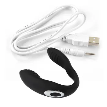 Lupul negru rezistent la apa Tip U 10 viteze Vibratoare Pentru Femei USB G Spot Stimula Vibratoare Adult Jucărie Sexuală pentru Cuplu Sex Produs