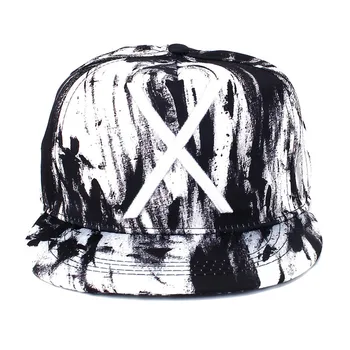 Moda Unisex Bărbați Femei Bboy Snapback Reglabila Capac de Baseball Hip Hop Pălărie Litera X Decor gorras casquette masculino Negru