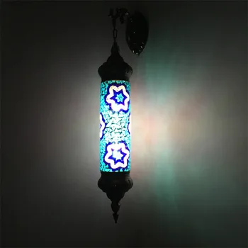 Noi Mediteraneene, stil Art Deco turc Mozaic Lampă de Perete lucrate Manual mozaic de Sticlă romantic lumina de perete