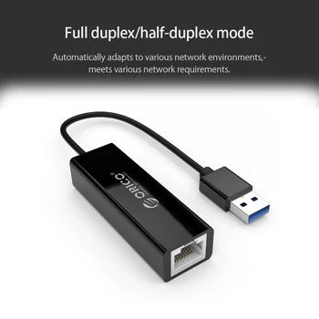 ORICO Tip C LAN Gigabit Ethernet Adaptor USB2.0/3.0 să RJ45 Gigabit placa de retea wired Drive-gratuit pentru MacBook Pro de Windows 8 10