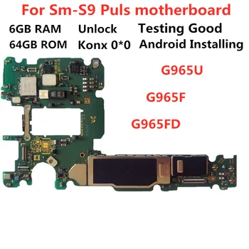 Original pentru Samsung Galaxy S9 plus Deblocat placa de baza G965U/G965F/G965FD placa de baza Cu deplină Chips-uri bune de lucru Logic Board