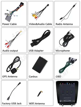 Pentru Ford Mustang 2010-Android Radio casetofon Auto Multimedia Player Stereo PX6 Tesla Navigare GPS AutoAudio Unitatea de Cap