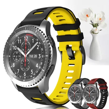 Pentru Samsung Galaxy Watch 46mm de Viteze S3 Frontieră Curea Silicon Sport Band Watchband Pentru Galaxy Watch Active 2 Bratara Correa