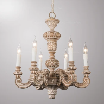 Roman Pilon candelabre din lemn sculptat agățat lumini italiană murano retro candelabru de epocă elegant, dormitor, camera de zi lumini