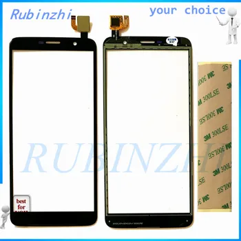 RUBINZHI Gratuit Banda 3M Moible Telefon cu Senzor Tactil Pentru Homtom S7 Ecran Tactil Panoul Frontal Sticla Digitizer