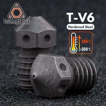Trianglelab Oțel Călit T-V6 Duze de înaltă temperatură imprimantă 3D PEI PRIVIRE fibra de Carbon cu incandescență pentru E3D V6 hotend prusa MK3S