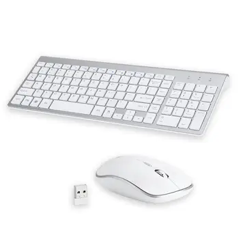 Ultra-subțire Elegant Wireless 2.4 G Dezactiva Tastatura Mouse pentru Computere/Laptop-uri