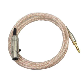 Înlocuire Cablu Audio pentru AKG Q701 K702 K712 141 K271 K272 K240 Căști Argint Placat cu Cablu de Sârmă Durabil 23 AugT0