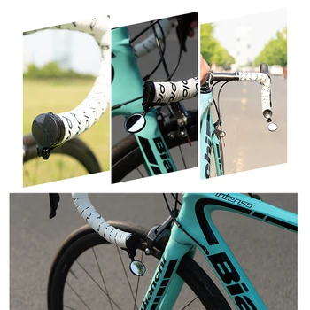 Ciclism Biciclete Mini Oglinda Retrovizoare Flexibil Ghidon End Oglindă Din Oțel Inoxidabil Obiectiv De Siguranță Partea Bicicleta Retrovizoare Accesorii