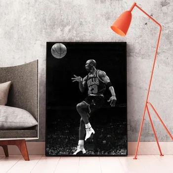 Michael Jordan Înaltă Calitate Legenda Nba Poster Dunk Baschet Living Băieți Cameră Decor Acasă De Arta De Perete Autocolant