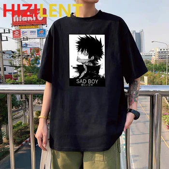 Eroul meu mediul Academic Băiat Trist Manga Tipărite Tricou Unisex de Vara Barbati din Bumbac T-shirt Anime grafic Teuri japonez Harajuku streetwear