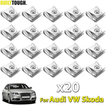 20PC Motor Sub Acoperirea Clipuri cutie de Viteze Undertray Montare, Fixare caroserie apărătoarea Șurub Pentru Audi VW 1997 - 05 SKODA Superb