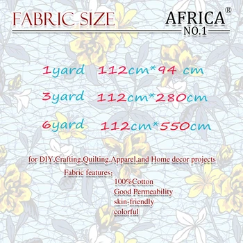 Ankara Africane Veritabil Bumbac Super Hollandais Simt Confortabil Material Ceara Ceara Printuri AFRICA NU.1