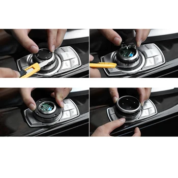 Masina Butoane Multimedia Acoperi Autocolante Pentru BMW 1 2 3 5 Seria 7 X1 X3 X5 X6 F10 F30 F15 F25 E71 E84 E90 E70 E60 F20 E53